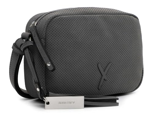 Bolso bandolera gris de Suri Frey para organizar tus pertenencias con cremallera práctica 2