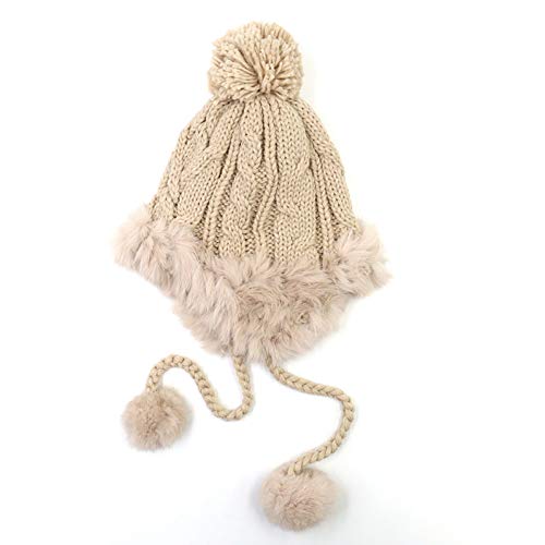 Chapeau oreille chaude style Lei Feng en maille douce pour femme actives en hiver