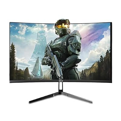 ZZA 32 Curved Gaming Monitor, 4K UHD (3840 x 2160) VA Display, 1500R Immersion, 144Hz/160Hz Refresh Rate, Advanced Computer Screen, Supports AMD FreeSync Premium, 120% sRGB Color Gamut,HDMI 2.1/DP1.4