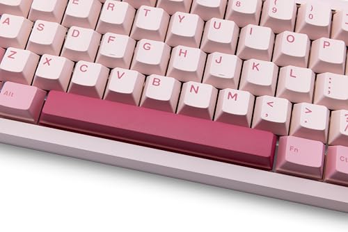 Image of KEEBMONKEY WOBKEY Zen 65 65% Quick Release Wireless Mechanical Keyboard with RGB, CNC Aluminum Case, Hot-Swappable, VIA Support, BT /2.4G /USB-C Gaming Keyboard for Mac /Windows (Ultra Pink Gold)