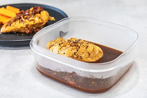 Microwave KitchenCraft KCMCASS Cookware Set, 3 BPA Free able Containers with Lids, Plastic - Thumbnail 7