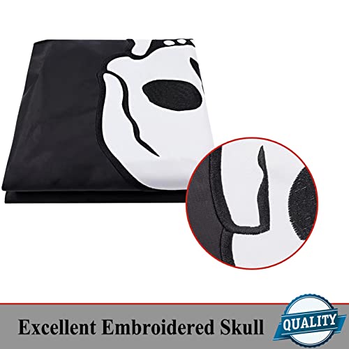 Pirate Jolly Roger Flag 3X5 Outdoor Embroidered-Jack Rackham Flags Heavy Duty 210D Nylon With Embroidered Skull Crossbones Swords 4 Stitches Hem For Outside Boat #TOP2