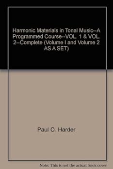 Paperback Harmonic Materials in Tonal Music--A Programmed Course--VOL. 1 & VOL. 2--Complete Book