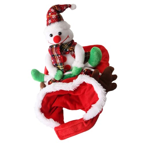 Disfraz de muñeco de nieve para perro, cómodo diseño transpirable, disfraz de Navidad para mascotas, para vacaciones, cosplay, eventos, festivos, ropa de Navidad, muñeco de nieve, perro, hebillas de