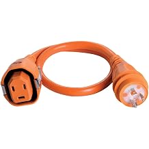 SmartPlug C30043 30 Amp Female Connector to 30 Amp Twist-Type Male Connector - 4, Orange
