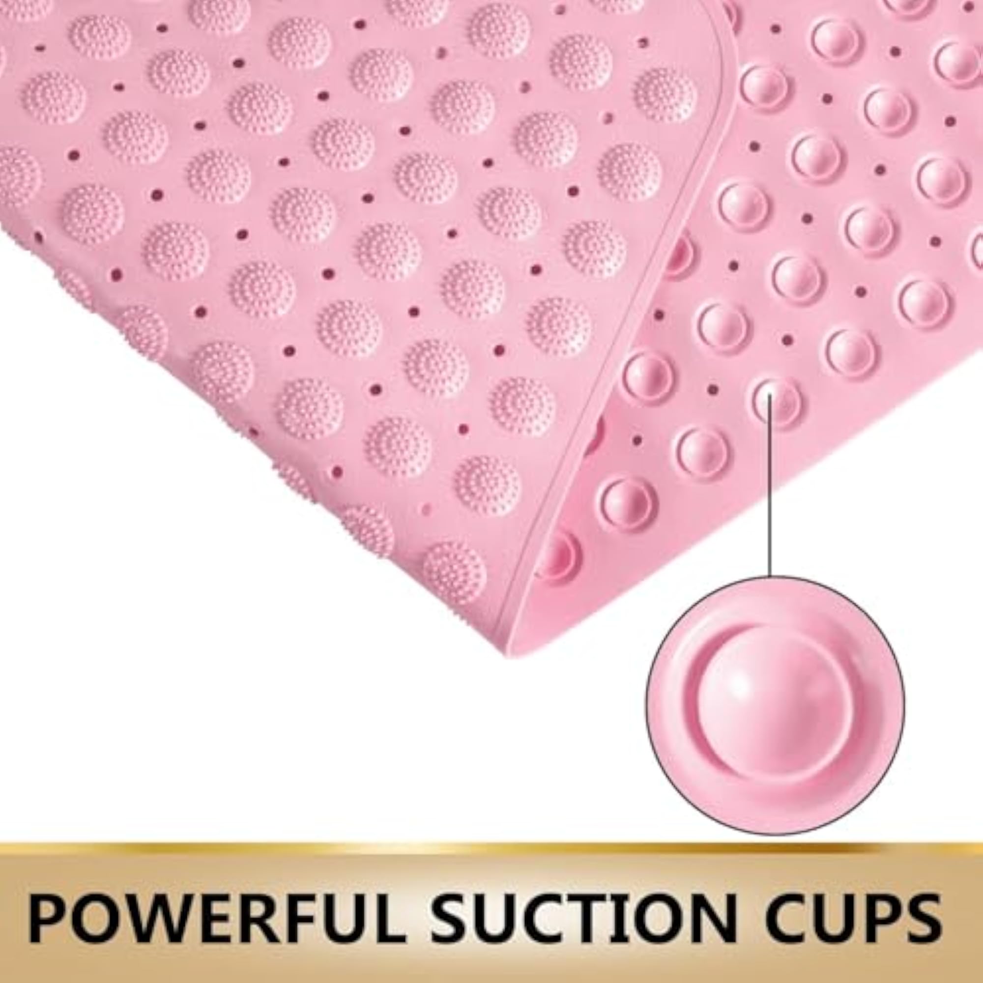 Anti-Slip PVC Shower Bath Mat, Non-Slippery Design