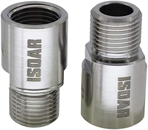 ISOAR Bike Pedal Extenders 1 Pair Chrome-Molybdenum Steel Bicycle Pedal Extender Extended Pedal Spacer Fit Any 9/16 in Threaded Pedals Bike SPD MT MTB BMX Road Street Bicycle Extended 20mm/ 0.79in