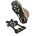 Angoter Gummi-Spikes Anti-Rutsch-Eis-Schnee-Griffe kletternde Schnee Spikes Steigeisen Klampen Ketten Claws Grips Stiefel Abdeckung