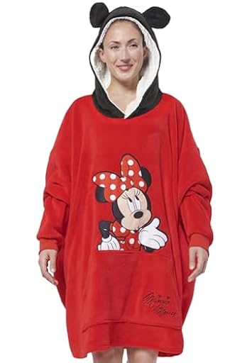 United Labels Minnie Mouse Sudadera con Capucha y Orejas para Mujer - Rojo | Ya disponible en tu tienda friki favorita! En mundofriki.es!