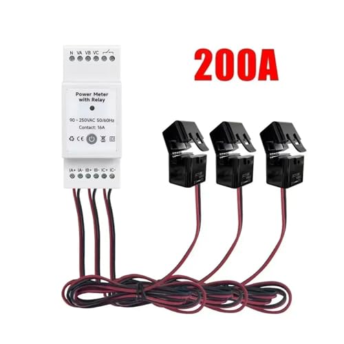 Ampèremètre triphasé sur rail 80A avec moniteur de puissance intelligent - 3
