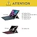 MoKo Case Compatible with Microsoft Surface Pro 7 / Pro 6 / Pro 5 / Pro 2017 / Pro 4 / Pro LTE, Rugged All-in-One Protective Case with Pen Holder, Wristband, Compatible with QWERTY Keyboard - Pink &