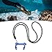 SPYMINNPOO Diving Nose Clip,Adjustable Aluminum Alloy Professional Swimming Nose Plug with Lanyard for Kids Adults (Blue)