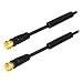 Produktbild 20m HB-DIGITAL HDTV SAT Anschlusskabel F-Stecker auf F-Stecker vergoldet Antennen Koaxialkabel mit Mantelstromfilter mit 2X Ferritkern schwarz