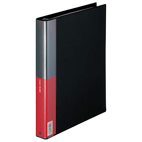 ライオン事務器 バインダー クリヤーブック A4S 40ポケット CB-531-BK 黒