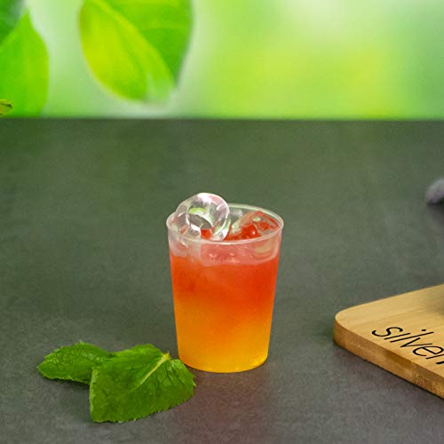 100x Schnapsgläser aus Plastik 2cl / 4cl, glasklare Shotgläser mit Eichstrich, Made In Germany, Wiederverwendbar Cover
