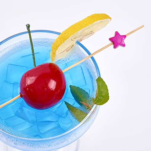 Putwo Picks For Cocktail Appetizers Fruits Dessert, 4.7" In 100 Counts, Colors May Vary Stars #TOP2