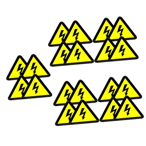 Étiquettes avertissement électriques Healvian lot de 100 autocollants adhésifs de précaution