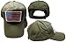 Trade Winds USA Patch with White Outline Olive Green Cotton Adjustable Embroidered Baseball Hat Cap