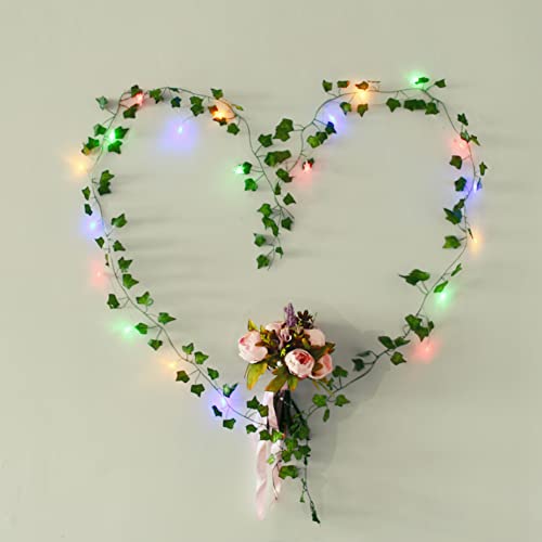 Mandy's 12Pcs Fake Vines Artificial Ivy Leaves, Silk Ivy Garland Hanging Plants For Home Kitchen Wedding Wall Decor #TOP6