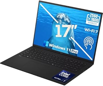 gram 17-inch Precision Business Laptop – 2.5K WQXGA Touchscreen Display, Copilot+ PC, Intel Ultra 7 258V, 32 GB LPDDR5X RAM, 4 TB SSD, Wi-Fi 7, 23hr Battery Life, Intel Arc Graphics, Windows 11 Pro