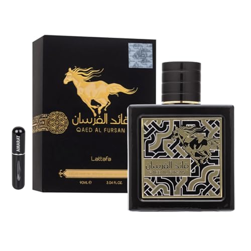 Perfume Qaed Al Fursan Original 90ml, Perfume Árabe De Larga Duración, Eau Da Parfum Importado Desde Dubái, Incluye Atomizador Recargable 5ml, Aroma Amaderado Y Sofisticado Black Perfume Qaed Al Fursan Original 90ml, Perfume Árabe De Larga Duración, Eau Da Parfum Importado Desde Dubái, Incluye Atomizador Recargable 5ml, Aroma Amaderado Y Sofisticado Black