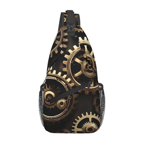 Mochila de pecho urbana para viaje y senderismo, negro miniatura 1