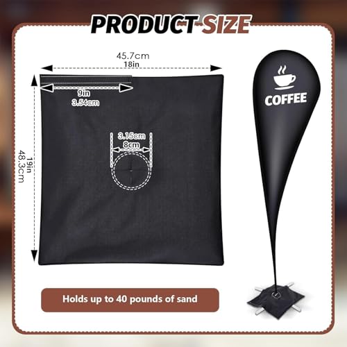 Sac de sable mât de drapeau accessoire parasol pelouse - 6