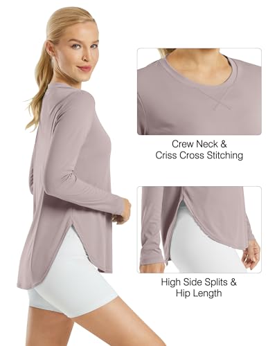 Image of G4Free Lightbreeze Womens UPF 50+ Long Sleeve Workout Tops Quick Dry UV Sun Shirt Running Gym Hiking Yoga Casual Lightweight
