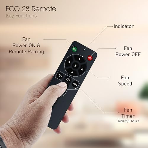 Image of CG Eco 28 | 1200mm Ceiling Fan | BEE 5 Star | BLDC | High Air delivery | Wider Blades | High speed | Anti-rust | Upto 65% Energy Saving | with RF Remote | 2-Year Product Warranty - Brown