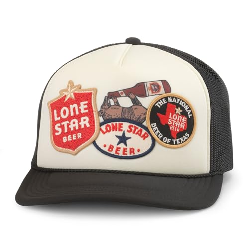 Image of AMERICAN NEEDLE Texas Lone Star Beer Patch Unisex Adjustable Snapback Baseball Hat
