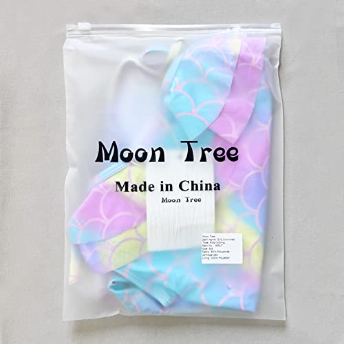 Big Girls One Piece Swimsuits One Shoulder Ruffle Swimwear Mermaid Bathing Suit Rainbow Size 12/10-12 #TOP6