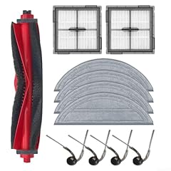 Durashmall Kit di accessori per robot aspirapolvere, filtro con spazzola laterale principale e panno per Roborock Q10 S5, Q10 S5+ e Q10 VF (A)