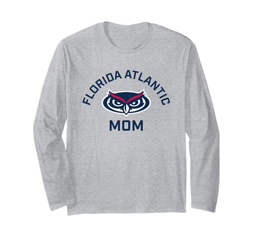 Florida Atlantic University FAU Owls Arched Mom Long Sleeve T-Shirt