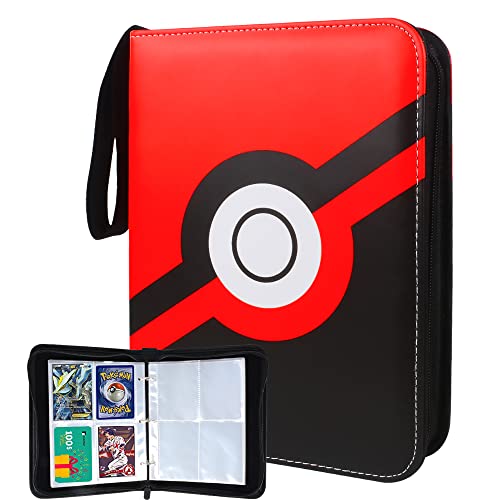 Trading Card Binder 4 Pocket, Fome Portable Card Binder Trading Card Holder With 480 Cards And 60 Removable Sleeves, Binder Photo Album Suitable For Yugioh Mtg Tcg Game Cards, Sports Cards #TOP9