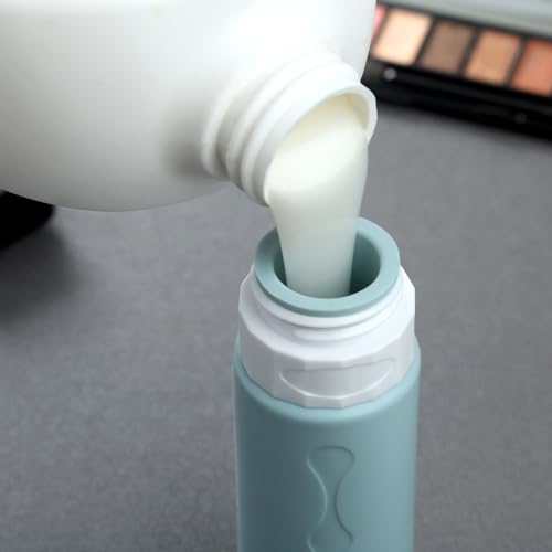 Image of Gemice Travel Bottles for Toiletries, Tsa Approved, Travel Size Containers, BPA Free Leak Proof Tubs Refillable Liquid Accessories for Cometic Shampoo and Lotion Soap