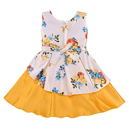 Image of Wish Karo Baby Girls Satin Frock Dress-(fe2803)