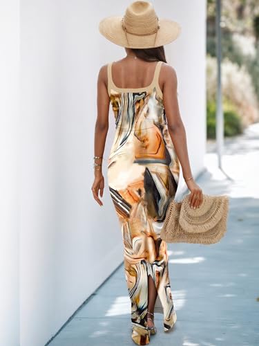 Image of HTD Women Summer Sexy Maxi Bodycon Long Dress Casual Slip Dresses