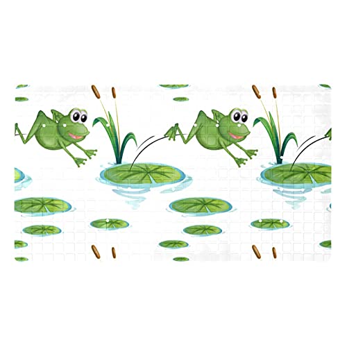 Tapis de baignoire antidérapant 40x70 cm grenouille verte - 2