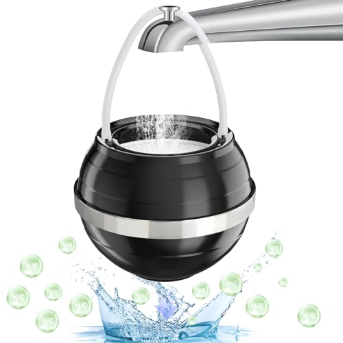 Image of NIROKET Bath Ball Filter-8 Stages Bathtub Water Filter Removes Hundreds of Contaminants for Softer, Smoother Skin | 2,500 Gallons of Filtration | BPA Free (Black), Balck