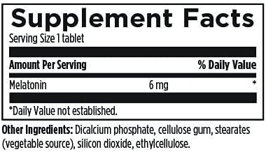 Designs for Health Time Release Melatonin SRT - Melatonin Supplement for Sleep Support - Sleep Supplement for Adults, 6mg Per Tablet - Vegan + Non-GMO (60 Tablets)