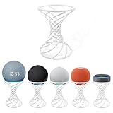 Dutiplus Smart Speaker Table Stand Decorative Holder for Echo Dot 3rd/4th/5th Gen, Echo 4th/5th Gen, Echo Glow, Apple Homepod Mini and Google Home Mini/Nest Mini (White)