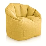puff salon puf gigante con relleno incluido bean bag chair xxl pera sofa sillon cama funda gamer desenfundable puffs gaming decoracion habitacion adolescente moderno infantil juveniles diseño lectura relax adulto cómodo grande interior gris