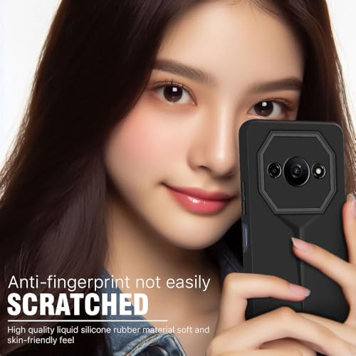 Image of WOW IMAGINE Slim Back Cover for Mi Redmi A3 | Redmi A3X | Poco C61 | Blade Series Ultra Thin Case with Lightweight Design | Camera Protection | Soft Matte Silicone Flexible Mobile Case - Black