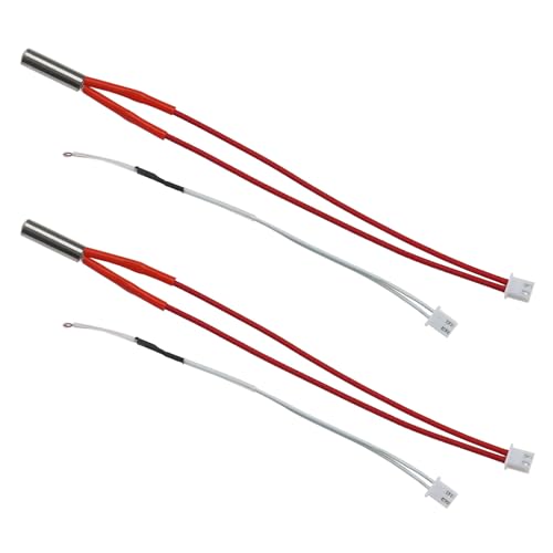 YINETTECH 4 Stück 3D-Drucker Heizpatrone 24V 40W Thermistor NTC 100 K 3950 Kompatibel mit Anycubic Mega I3 Mega S Mega Pro Degree Hochtemperatur Sensor