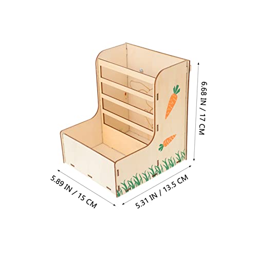 Balacoo 3 Pecas Suporte De Grama De Coelho Recipiente De Feno De Coelho Alimentador De Feno De Peque
