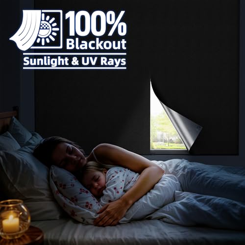 Magnetic Blackout Window Cover, Portable 100% Blackout Curtains for Bedroom by Esteh - Used condition - Image 2