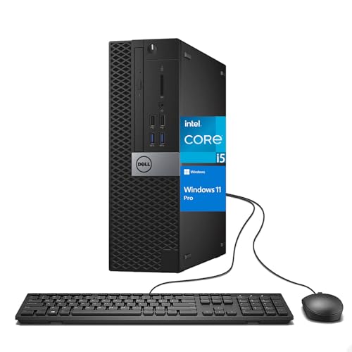 Dell OptiPlex 3050 SFF Desktop Computer, Intel Core i5-6500 @3.2GHz, 8GB RAM, 256GB SSD, DisplayPort, RGB Keyboard, OptiPlex Desktop Windows 11 Pro (Renewed)