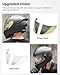 ILM Motorcycle Helmets Full Face for Men Women Cascos para Motos Powersports Motorbike Street Racing DOT Model MF566(MB Golden,M)