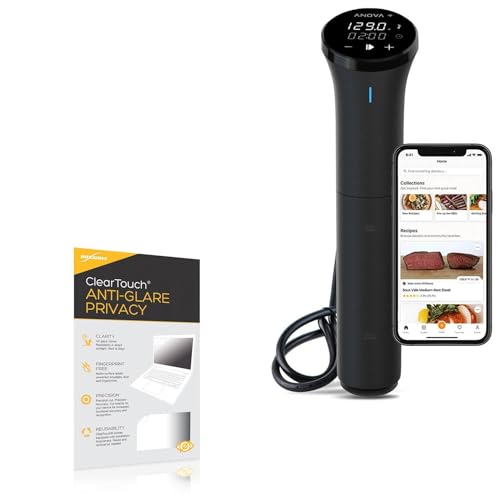 BoxWave Screen Protector Compatible with Anova Culinary Sous Vide Precision Cooker Nano 3.0 - ClearTouch Anti-Glare Privacy (2-Pack), Privacy Screen Protector Flexible Film Anti-Glare