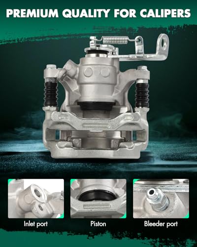 Image of SCITOO 19B7155 19B7154 Rear Left & Right Disc Brake Calipers w /Bracket Fit For Mazda For 3 2014-2016,For Mazda For 3 Sport 2014-2016, Single Piston